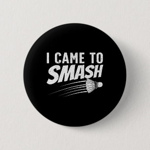 Funny Badminton Design For Men Women Kids Badminto 6 Cm Round Badge