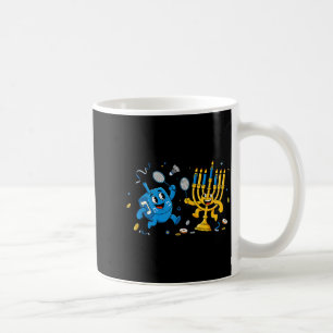 Funny Badminton Dreidel Menorah Hanukkah Kids Wome Coffee Mug