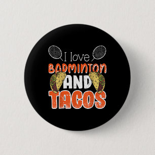 Funny Badminton Gift Idea For Badminton Player 6 Cm Round Badge