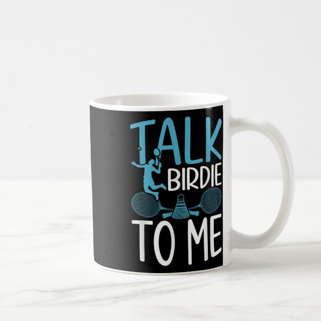Funny Badminton Humour Smash Shuttle Birdie Sport  Coffee Mug (Right)