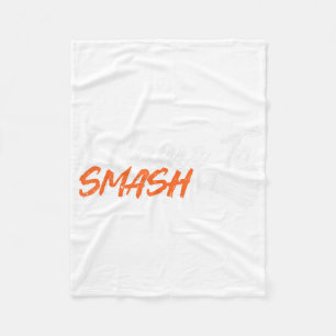 Funny Badminton Humour Smash Shuttle Birdie Sport Fleece Blanket