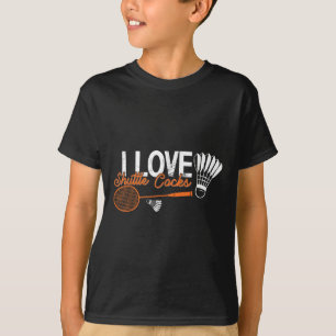 Funny Badminton Humour Smash Shuttle Birdie Sport T-Shirt