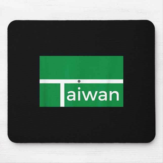 Funny Badminton Match New Taiwan Flag Alternative  Mouse Mat (Front)