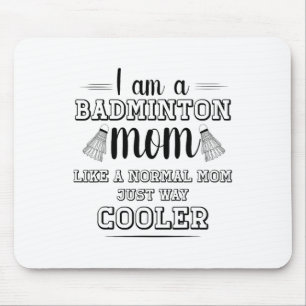 Funny Badminton Mum Shirt Women Badminton Player 1 Mouse Mat