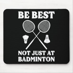 Funny Badminton Player Badminton Commentator Mouse Mat
