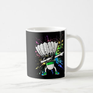 Funny Badminton Player Kids Boys Men Women Shuttle Coffee Mug
