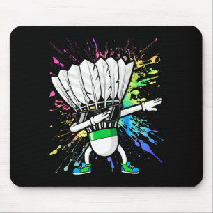 Funny Badminton Player Kids Boys Men Women Shuttle Mouse Mat