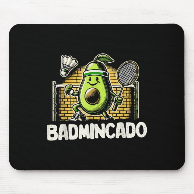 Funny Badminton Player Love Shuttle Design 0  Mouse Mat (Front)