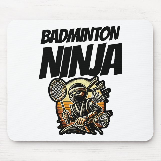 Funny Badminton Player Love Shuttle Design 26  Mouse Mat (Front)