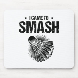 Funny Badminton Player Love Shuttle Design 5 Mouse Mat
