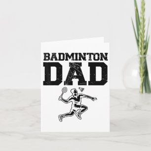 Funny Badminton Player Love Shuttle Design 9  Card