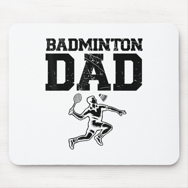 Funny Badminton Player Love Shuttle Design 9  Mouse Mat (Front)