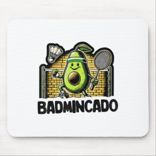 Funny Badminton Player Love Shuttle Design _9 Mouse Mat