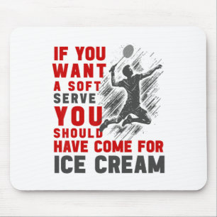 Funny Badminton Shirt Men Women Badminton Player 4 Mouse Mat