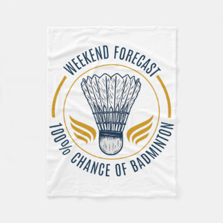 Funny Badminton Shirt Men Women Badminton Player 7 Fleece Blanket