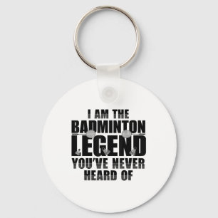 Funny Badminton Shirt Men Women Badminton Player Key Ring