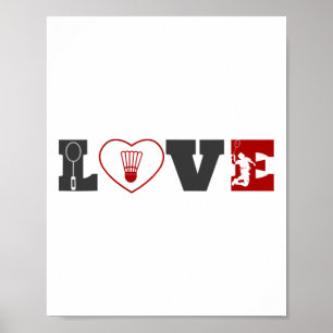 Funny Badminton Shirt Women Badminton Player 1 Poster