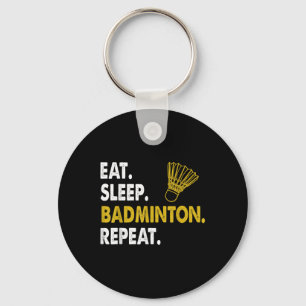 Funny Badminton Shuttle Novelty Tee  Key Ring