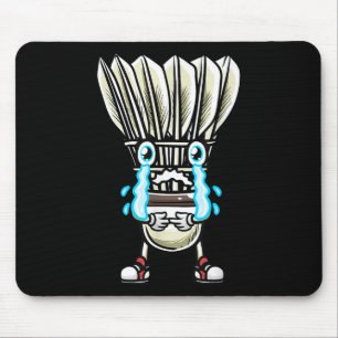 Funny Badminton Shuttle Player Design Men Women Mouse Mat