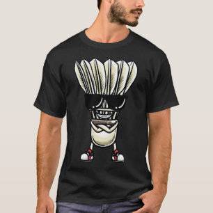 Funny Badminton Shuttlecock Player Design Men Wome T-Shirt