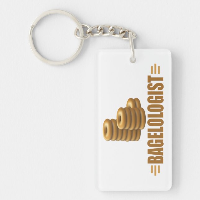 Funny Bagel Key Ring (Front)