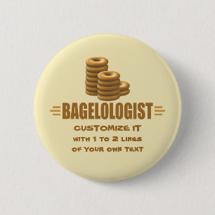 Funny Bagels 6 Cm Round Badge
