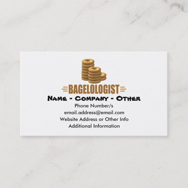 Funny Bagels Business Card (Front)