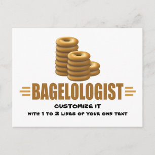 Funny Bagels Postcard