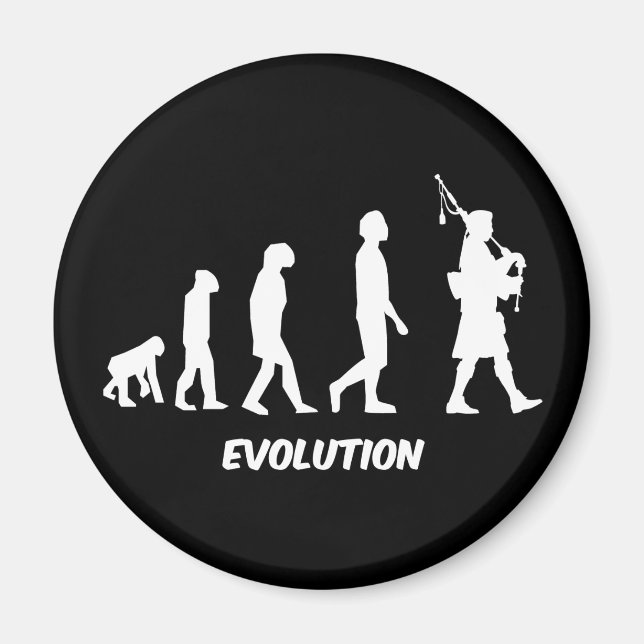 Funny bagpipes magnet (Front)