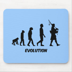 Funny bagpipes mouse mat
