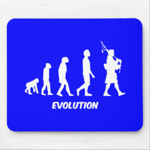 Funny bagpipes mouse mat