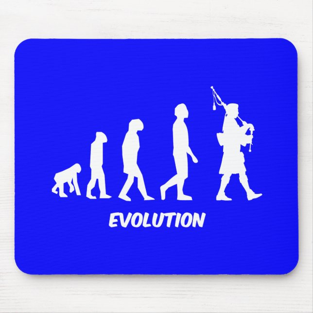 Funny bagpipes mouse mat (Front)