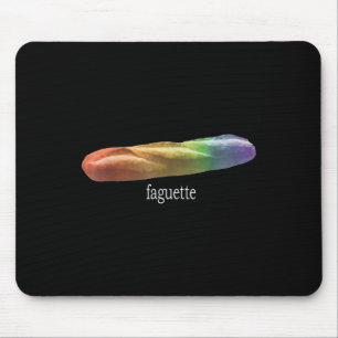 Funny Baguette Rainbow Faguette Lgbt Pride Month Mouse Mat