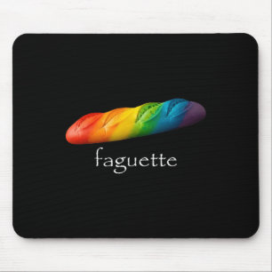 Funny Baguette Rainbow Faguette Lgbt Pride Month Mouse Mat