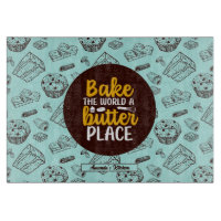 Funny Bake Butter Pun Cake Muffin Bakery Pattern