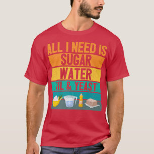 Funny Baker Bread Baking Bread Baker Retro  T-Shirt