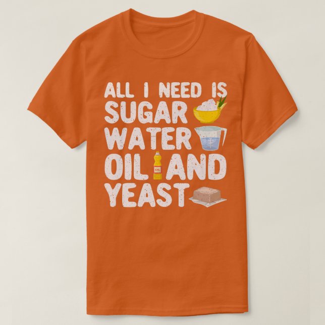 Funny Baker Bread Baking Bread Baker   T-Shirt (Design Front)