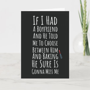 Funny Baker Cards For Her Teen Girls Women Baking