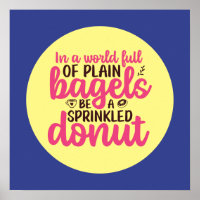 Funny Bakery Be A Sprinkled Doughnut Kitchen Art