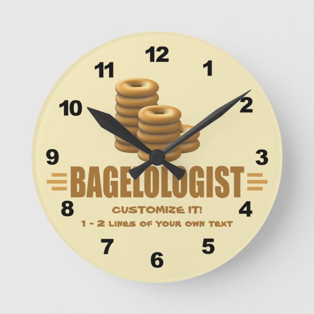 Funny Bakery Round Clock (Front)