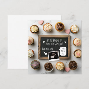 Funny Baking Baby Announcement Card