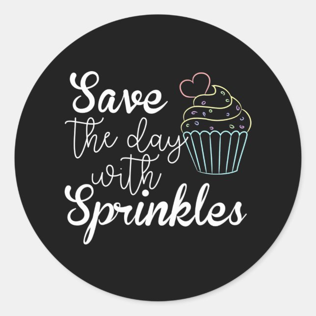 Funny Baking For Homemade Cupcake Pastry Chefs Classic Round Sticker (Front)