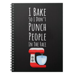 Funny Baking Gifts For Adults Humor Humorous Quote Notebook