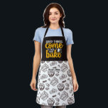 Funny Baking Pun Vintage Cake and Muffin Pattern Apron<br><div class="desc">Funny and cool apron to make cooking more fun. Personalised gift for family and friends who love cooking,  baking and trying new recipe in the kitchen. Customise the wording to fit your occasion. You can use the Design Tool to further change the font type,  font colour and font size.</div>
