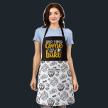 Funny Baking Pun Vintage Cake and Muffin Pattern Apron<br><div class="desc">Funny and cool apron to make cooking more fun. Personalised gift for family and friends who love cooking,  baking and trying new recipe in the kitchen. Customise the wording to fit your occasion. You can use the Design Tool to further change the font type,  font colour and font size.</div>