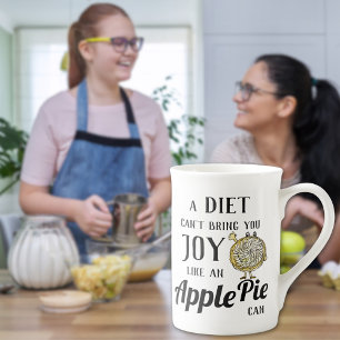 Funny baking quote bone china mug