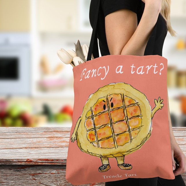 Funny Baking Quote Fancy a Tart Tote Bag (Funny baking joke tote bag)