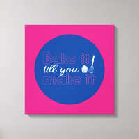 Funny Baking Quote Typography Art Retro Colour