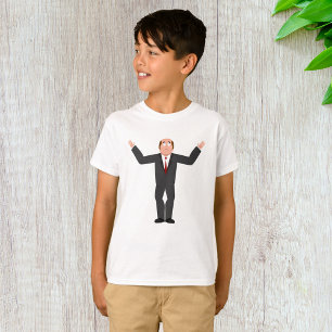 Funny Bald Businessman Shrugging Humourous  T-Shirt