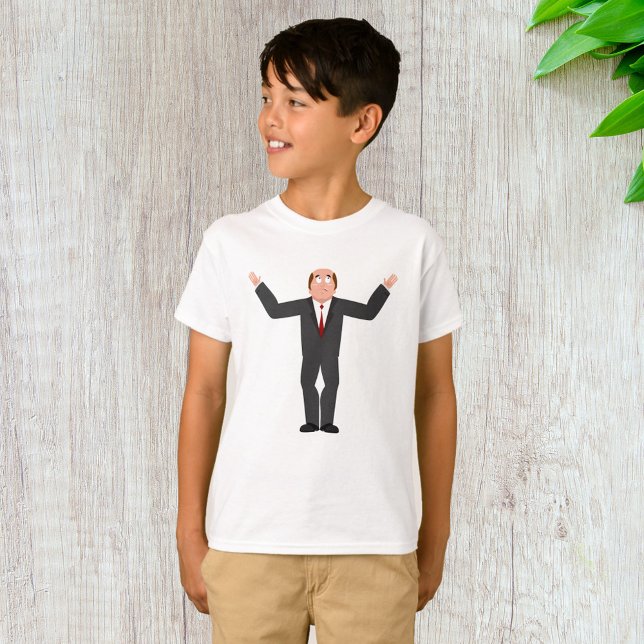 Funny Bald Businessman Shrugging Humourous  T-Shirt (Creator Uploaded)